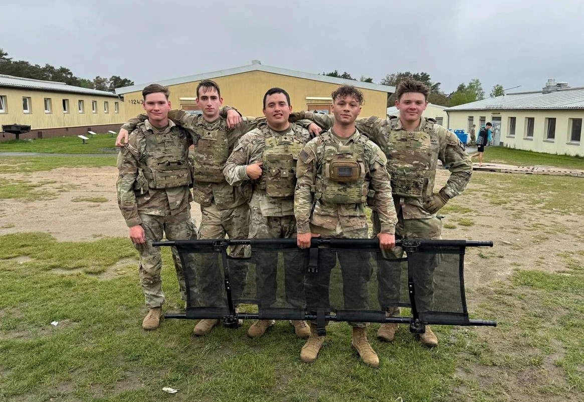 Mason Dudley during Army service